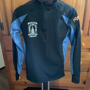 ANNAPOLIS STRIDERS  2019 Ten Mile Run Finisher 1/4 Zip Pullover Jacket Women’s M